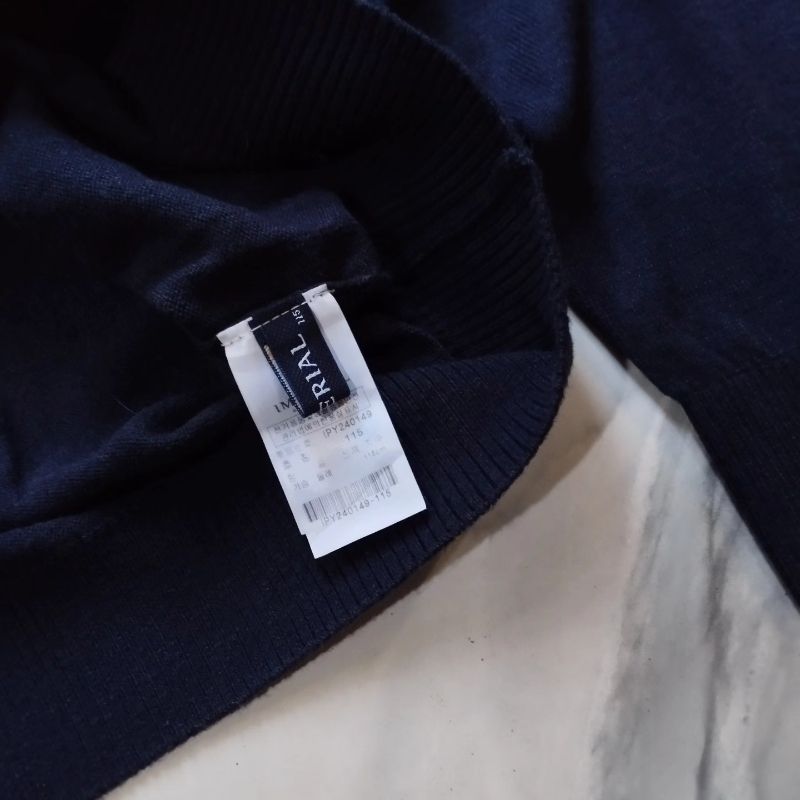 Vintage Casual Sweater Pria navy, foto 5