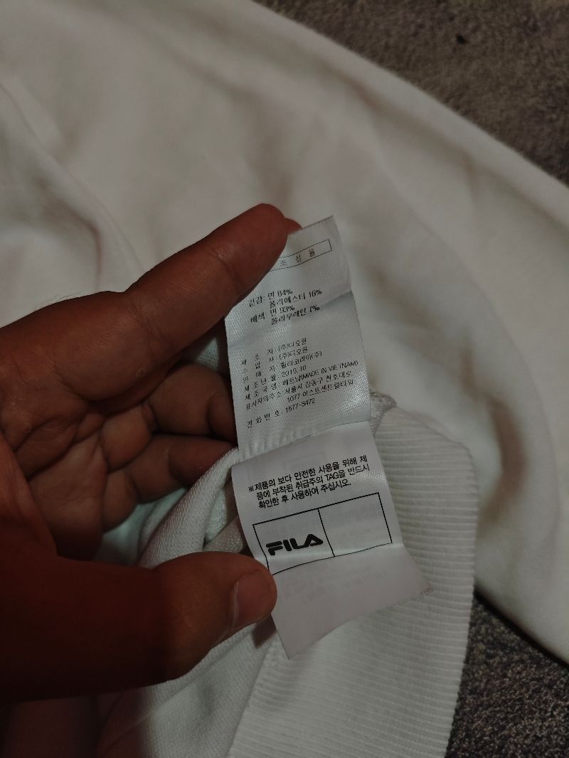 Fila Casual Sweater Pria cream, foto 7