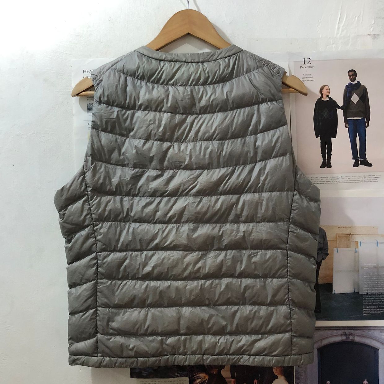 Uniqlo Casual Vest Pria gray, foto 5