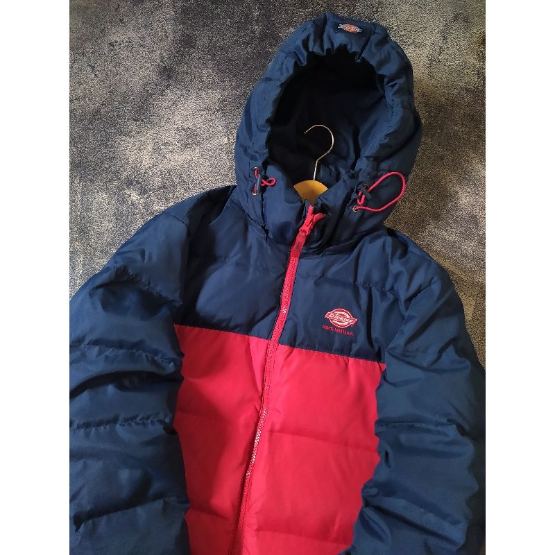 Dickies Gorpcore Casual Puffer jacket Pria navy red, foto 2