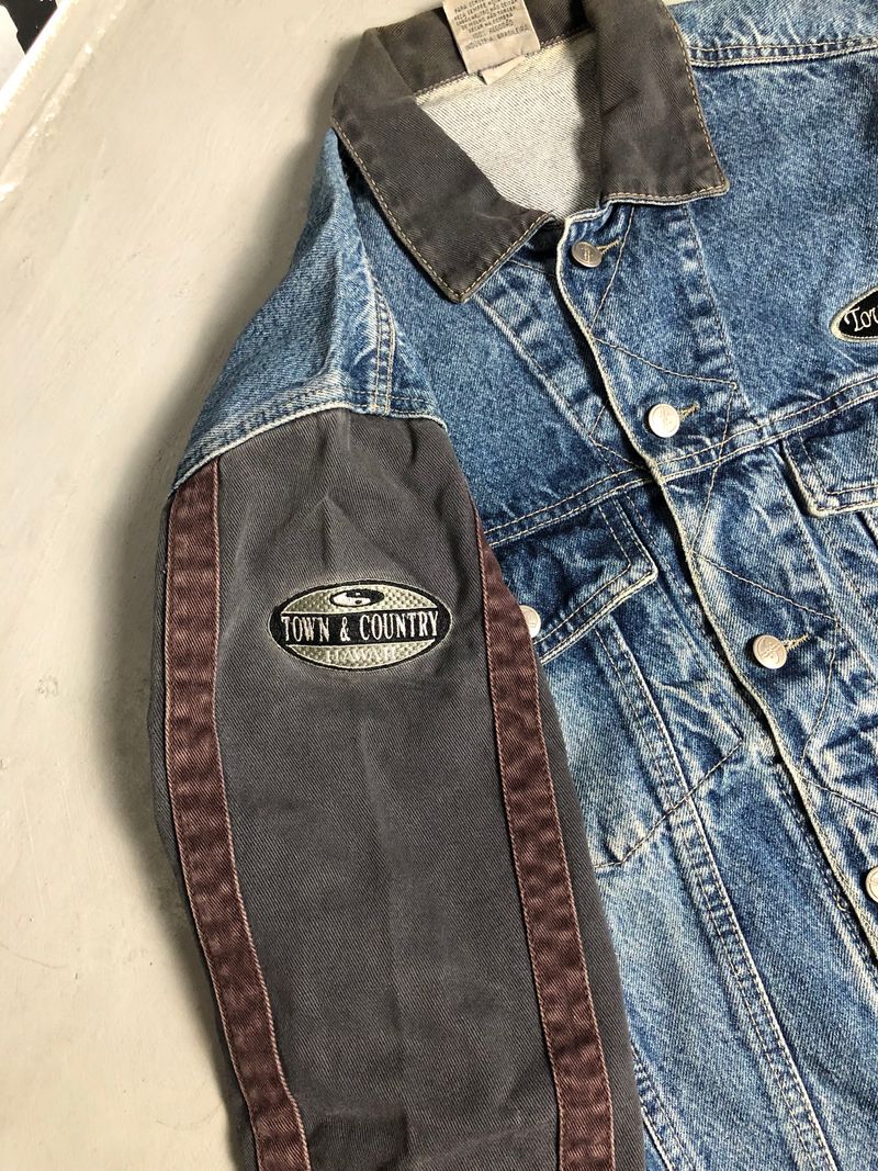 Vintage Denim jacket Pria blue, foto 5