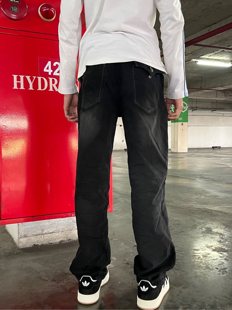 Y2K Jeans Pria black, foto 5