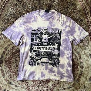 H&M Streetwear Y2K T-shirt Pria purple white