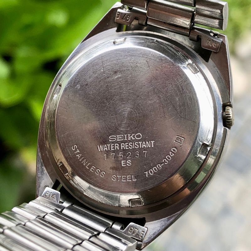Seiko Vintage Casual Pria silver red, foto 5