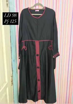 Minimalist Muslim Other Wanita burgundy black