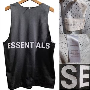 Fear of God ESSENTIALS Streetwear Sportswear Jersey Pria white black