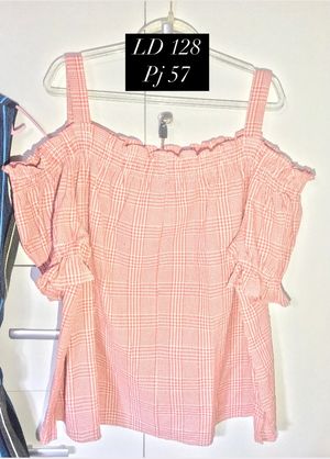 Coquette Casual Blouse Wanita white pink