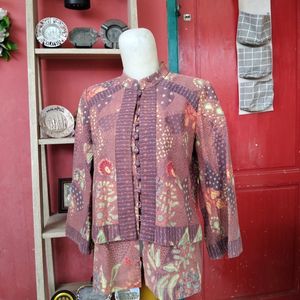 Batik Blouse Wanita pink