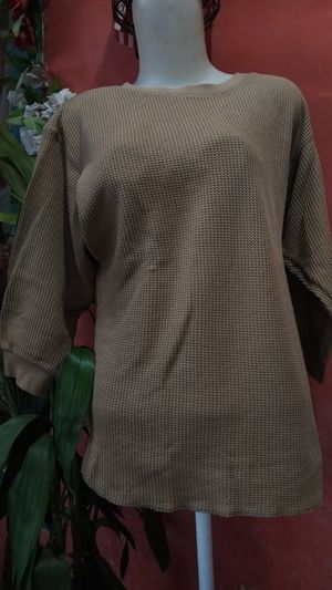 Uniqlo Casual T-shirt Pria brown