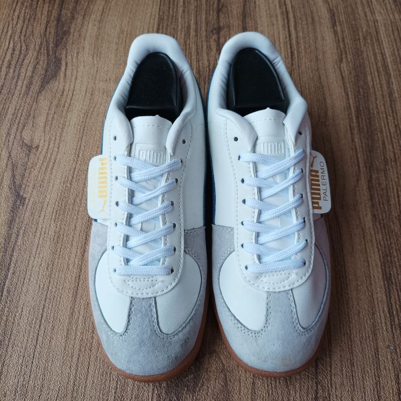 Puma Emo Casual Sneakers Pria white blue, foto 3