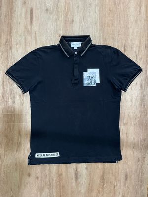 Minimalist Polo shirt Pria black