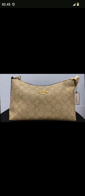 Coach Casual Handbag Wanita white tan