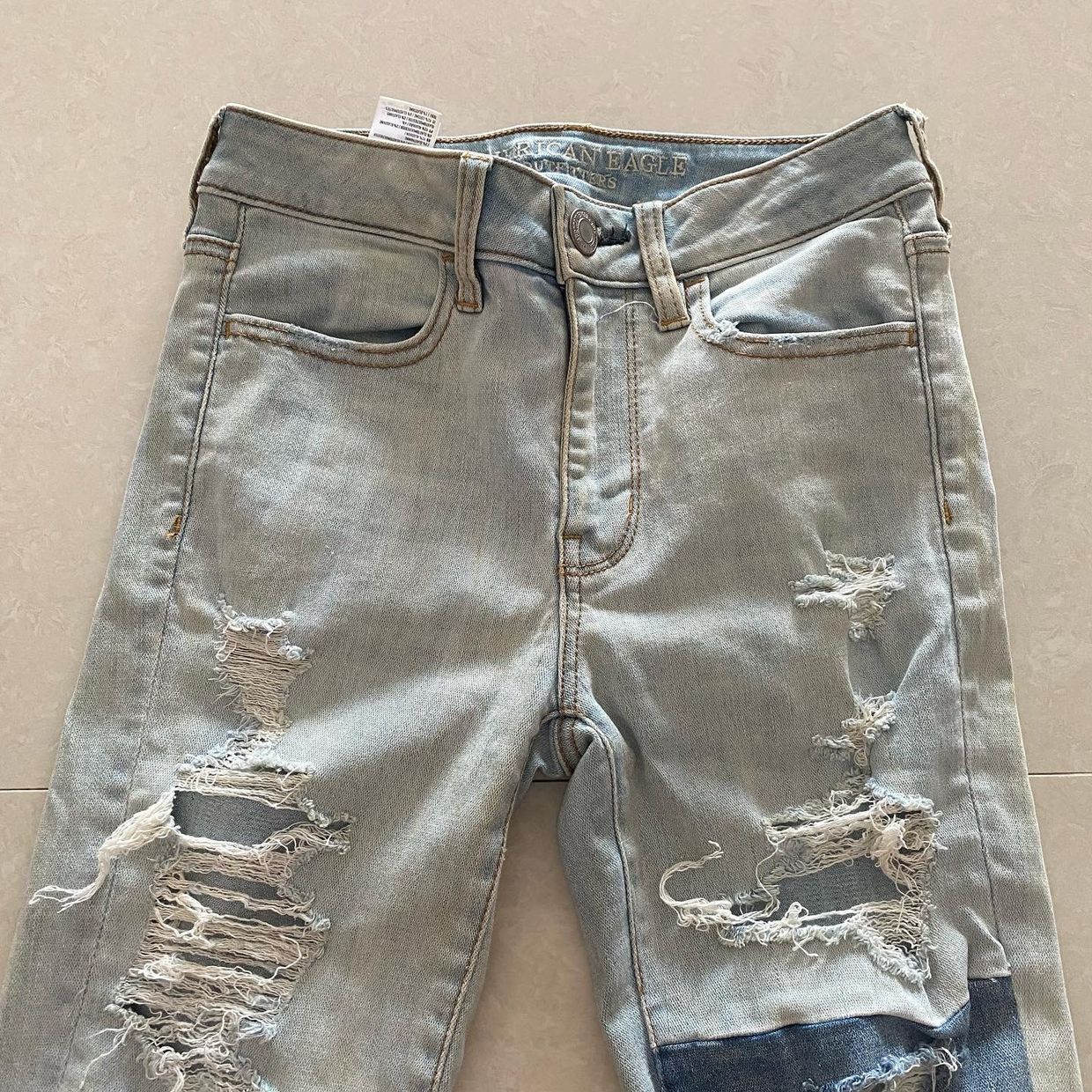 Two block ripped skinny jeans by, foto 4