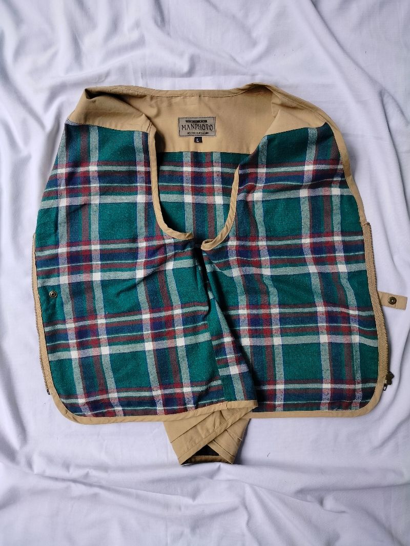 Vintage Y2K Vest Pria tan, foto 4