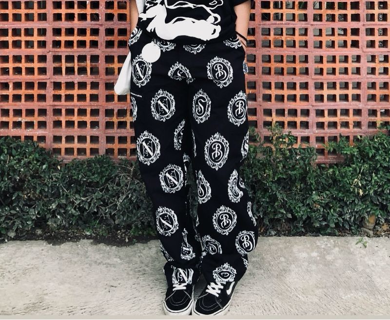 Y2K Formal pants Pria white black, foto 4