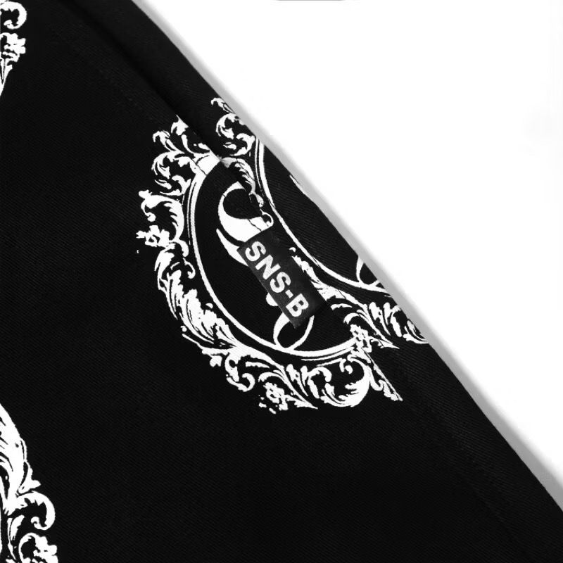 Y2K Formal pants Pria white black, foto 3
