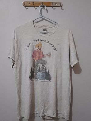 Gildan Vintage Casual T-shirt Pria white