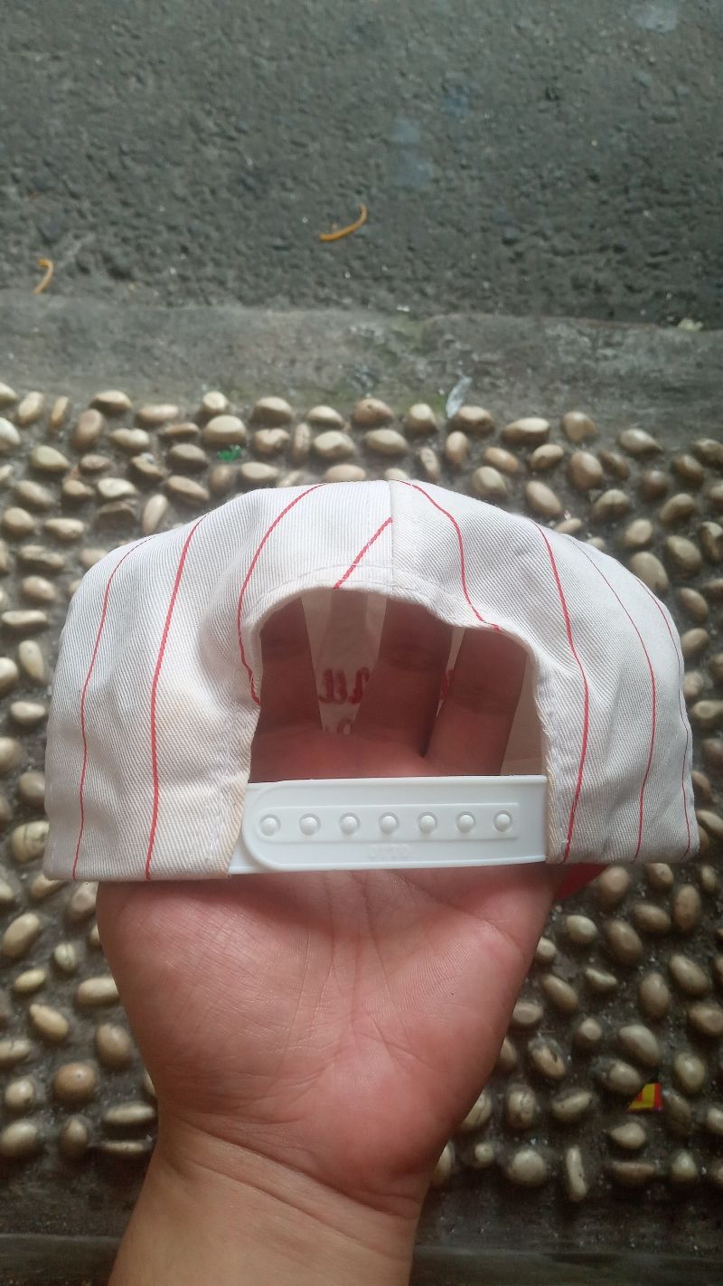 Casual Hat Pria white red, foto 2