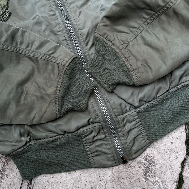 Alpha Industries Biker Bomber jacket Pria green, foto 7