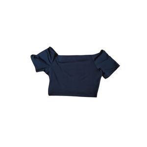 Goth Casual Crop top Wanita black