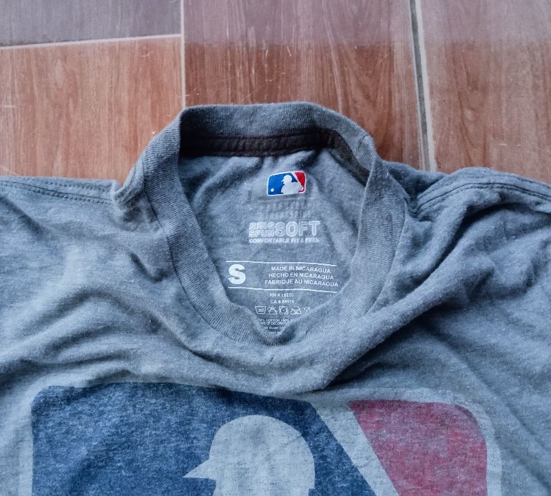 MLB Casual T-shirt Pria gray, foto 2