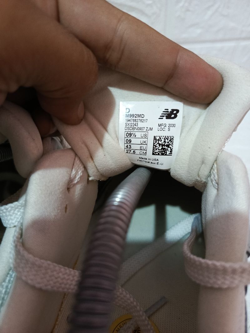 New Balance 992 USA White Grey, foto 5