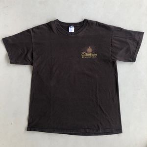 Gildan Vintage Casual T-shirt Pria brown