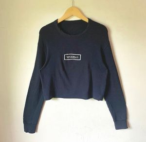 Uniqlo Casual Sweatshirt Wanita navy