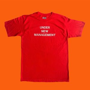 Vintage T-shirt Pria red