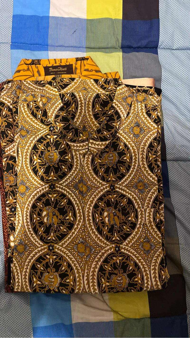 Batik Formal shirt Pria red brown, foto 7