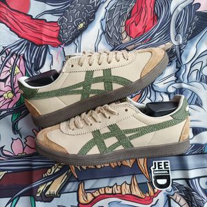 Onitsuka Tiger Casual Sneakers Wanita green brown