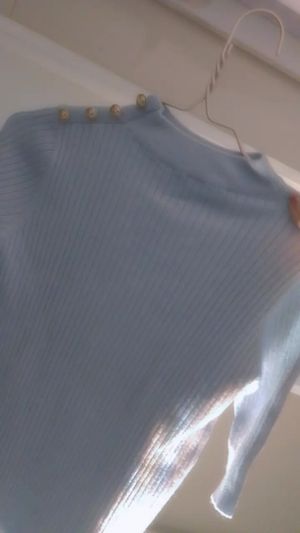 Casual Sweater Wanita blue