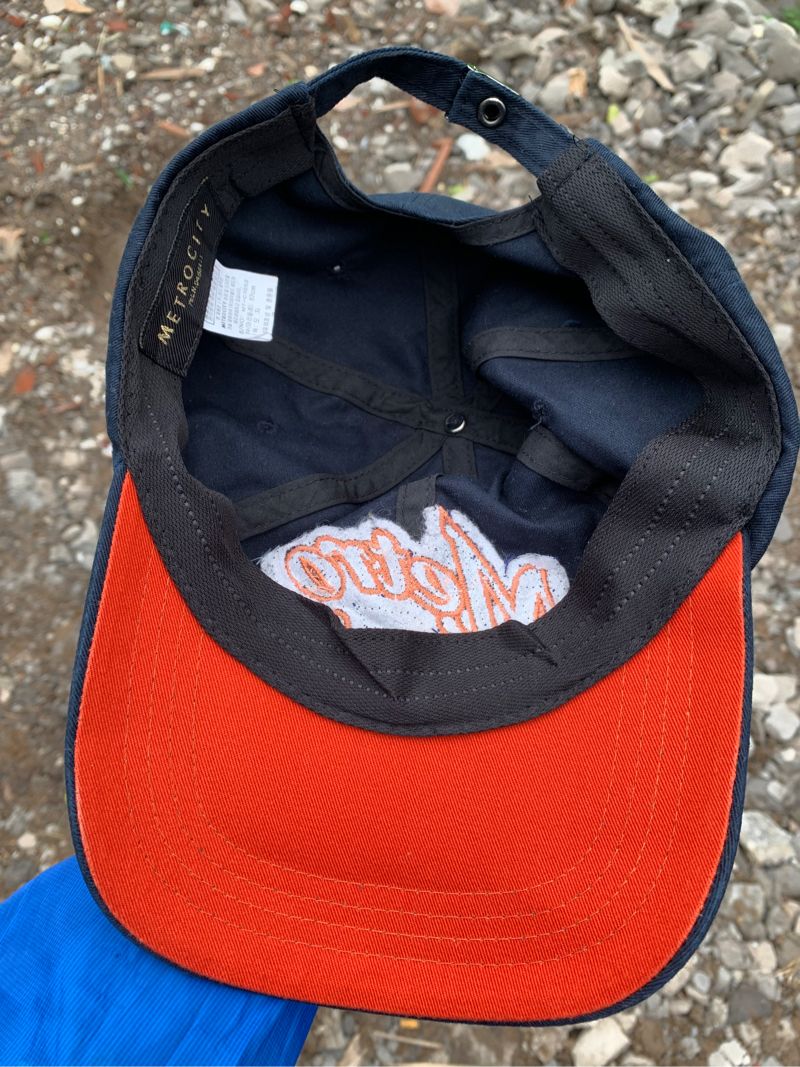 Metrocity Vintage Y2K Hat Pria red black, foto 3