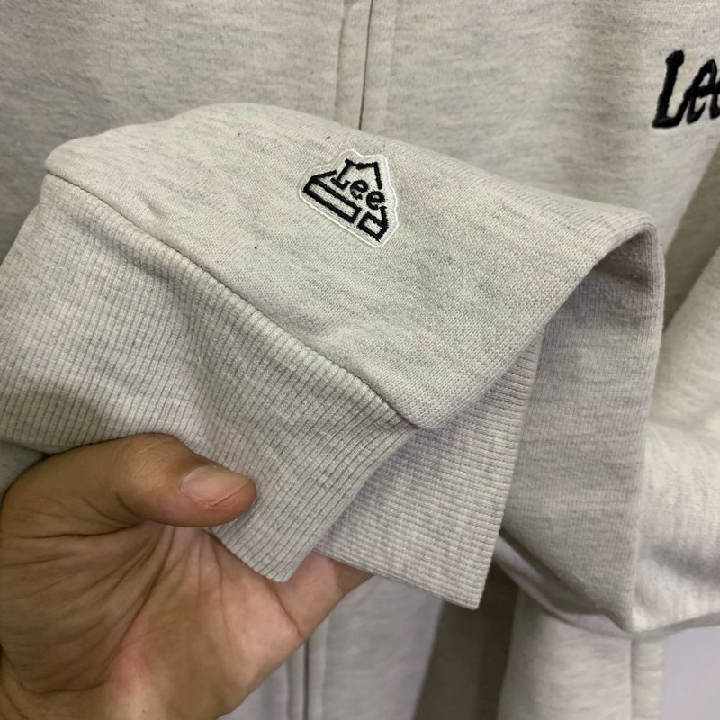 Lee Casual Hoody Pria silver, foto 3