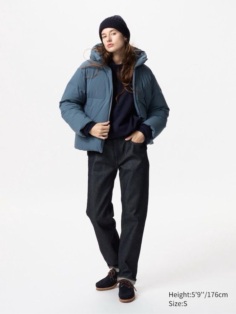 Uniqlo Casual Puffer jacket Pria blue, foto 4