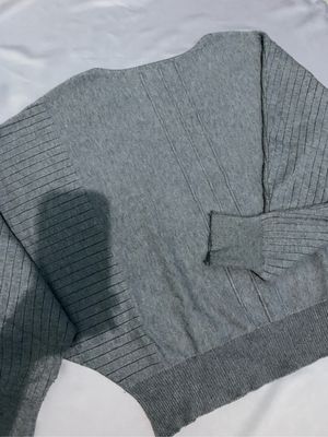 Minimalist Casual Sweater Wanita gray