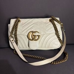 Gucci Luxury Minimalist Crossbody Bag Wanita white