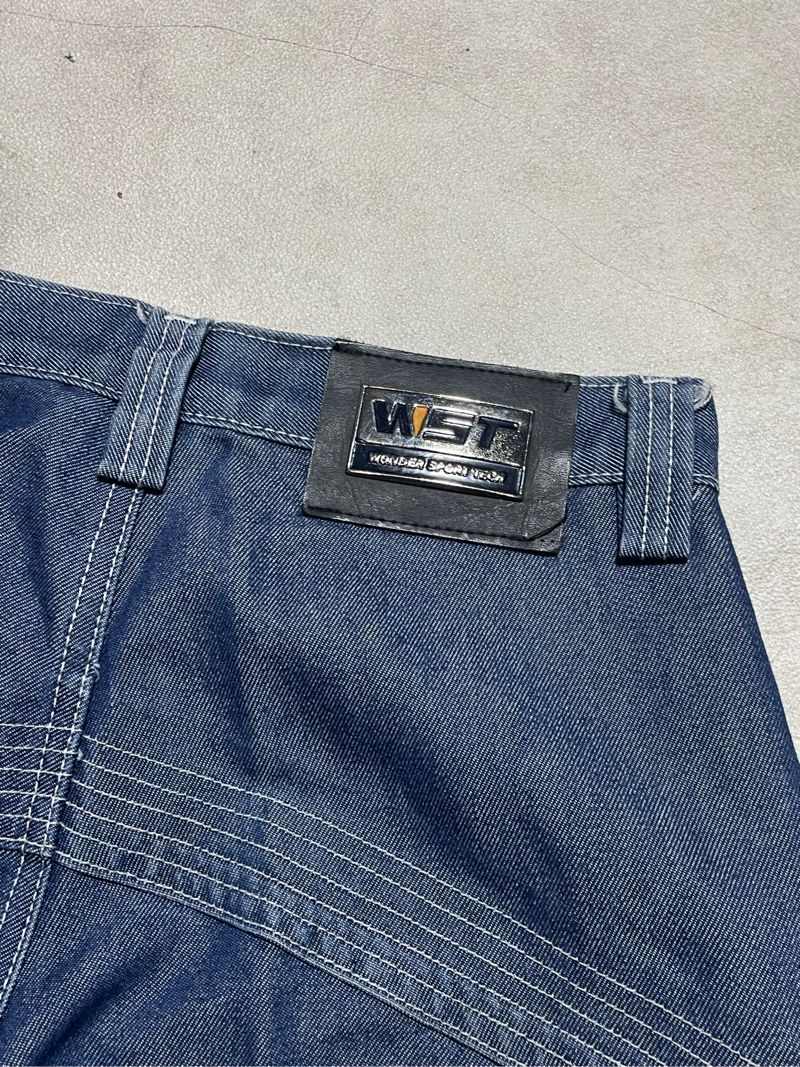 Y2K Jeans Pria navy blue, foto 6