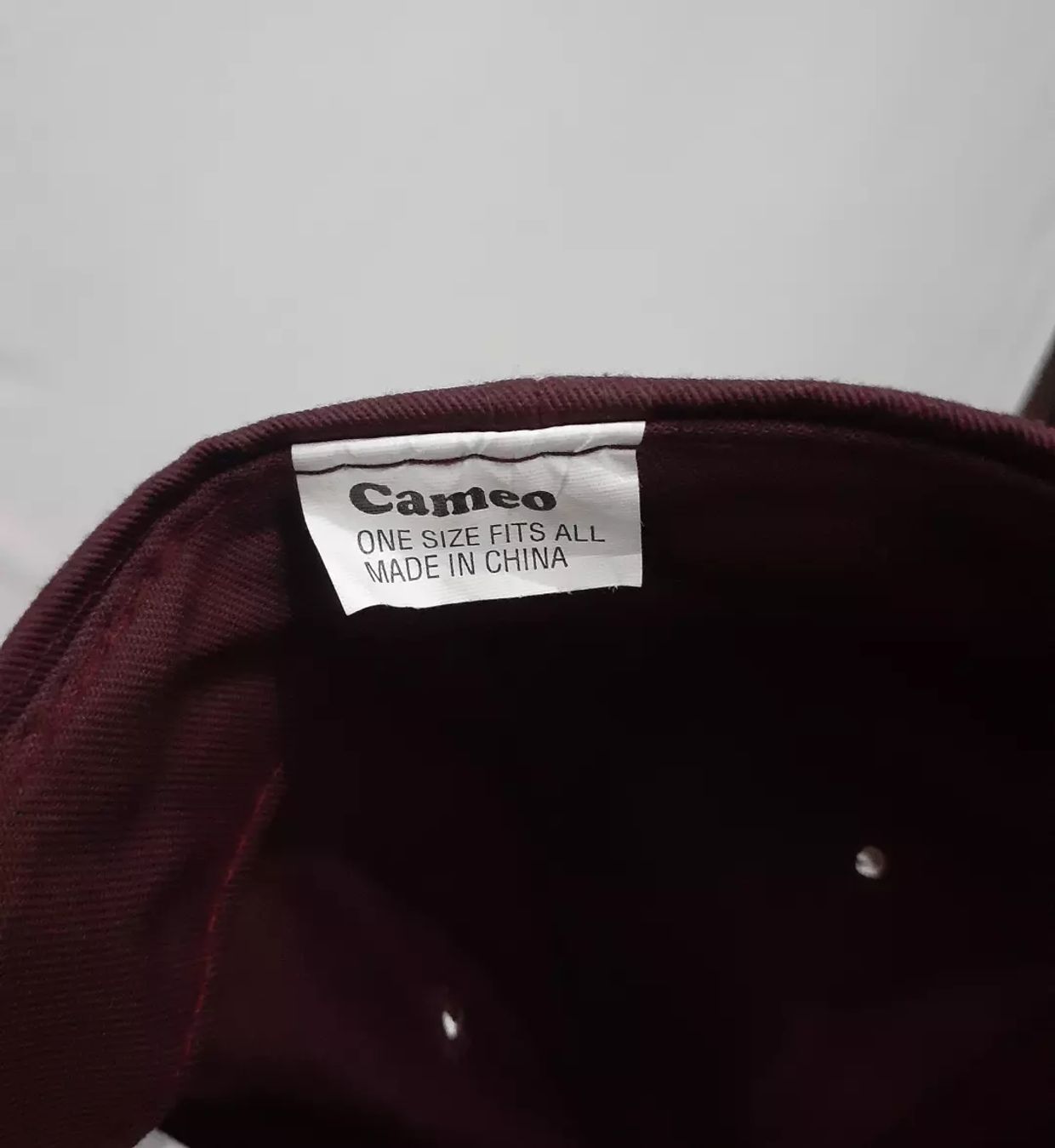 Vintage Y2K Hat Pria burgundy, foto 4