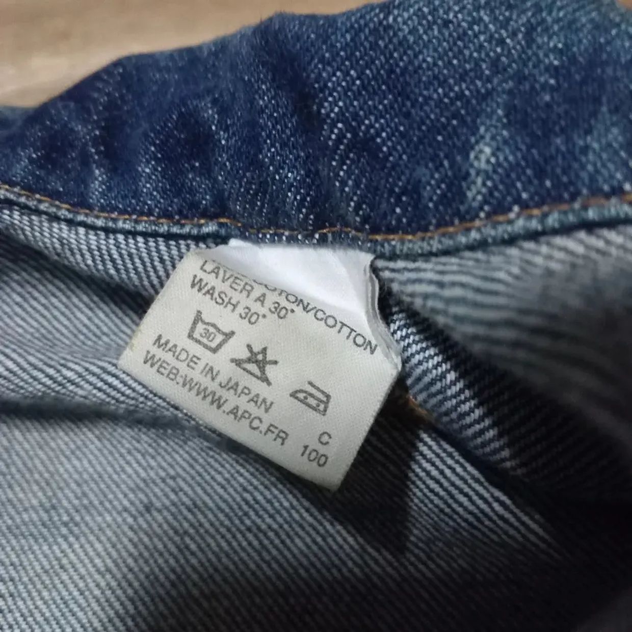 A.P.C. Vintage Denim jacket Pria blue, foto 6