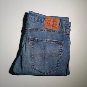 Levi's Streetwear Casual Jeans Pria navy blue