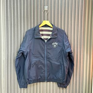 Adidas Vintage Casual Windbreaker Pria blue