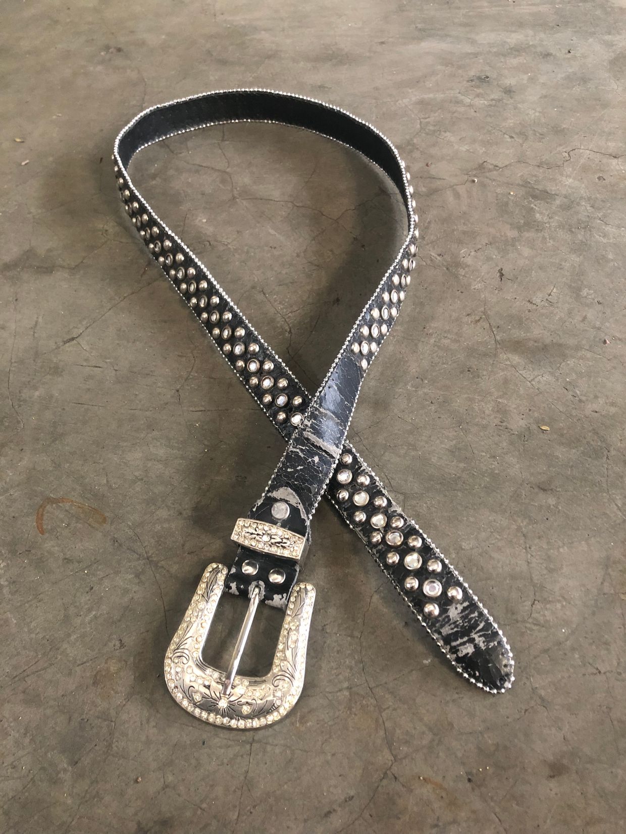 Y2K Belt Wanita black