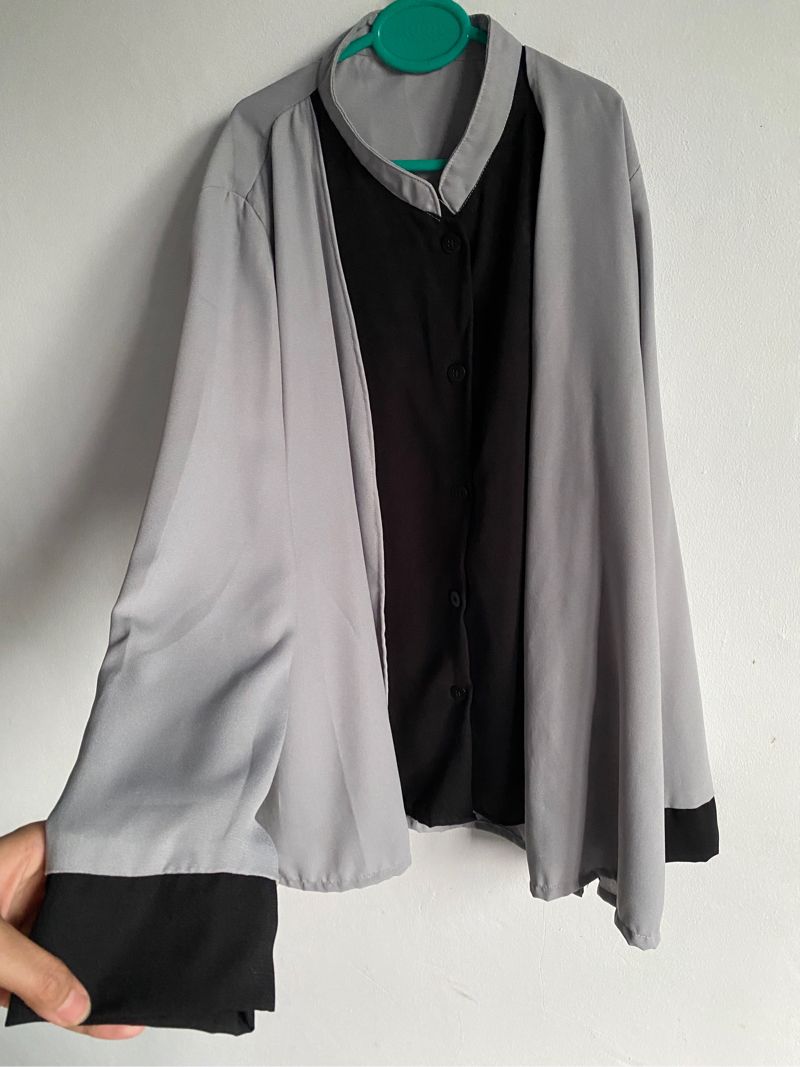Casual Blouse Wanita gray, foto 2