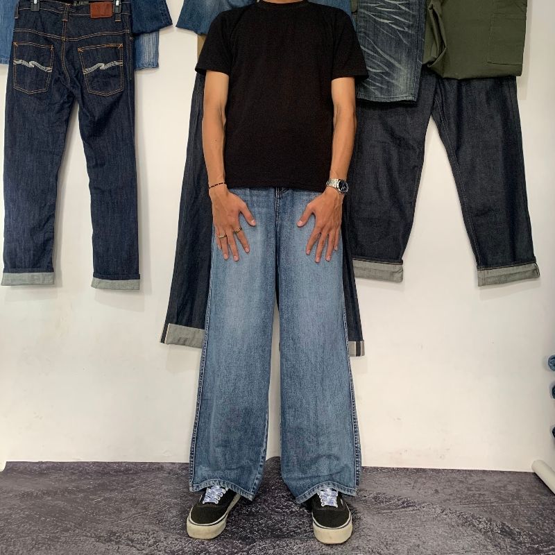 Vintage Jeans Pria blue, foto 2