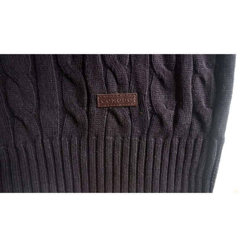 COMODO Minimalist Sweater Pria black, foto 5