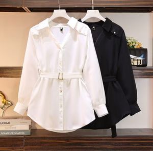 Casual Blouse Wanita white black