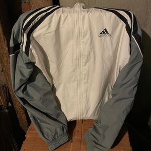 Adidas Y2K Sportswear Windbreaker Pria white black