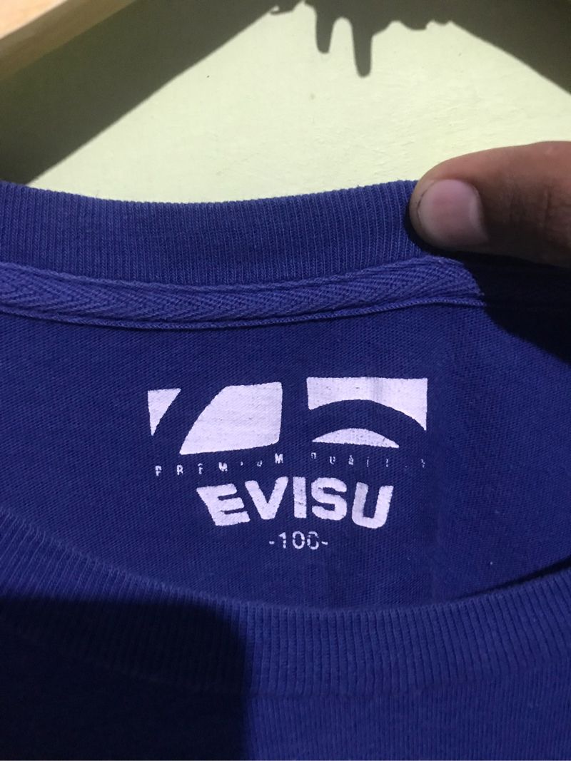 Evisu Casual T-shirt Pria blue, foto 2