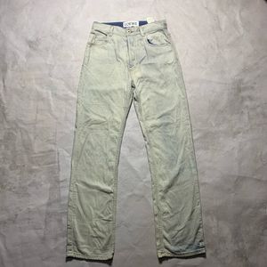 Loewe Vintage Avant Garde High waisted jeans Wanita silver blue